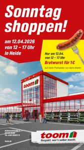 toom Baumarkt Prospekt - Sonntag Shoppen in Heide!