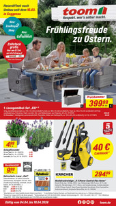 toom Baumarkt Prospekt - Angebote ab 04.04.