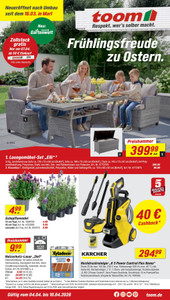 toom Baumarkt Prospekt - Angebote ab 04.04.