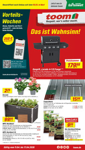 toom Baumarkt Prospekt - Angebote ab 11.04.