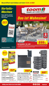 toom Baumarkt Prospekt - Angebote ab 20.04.