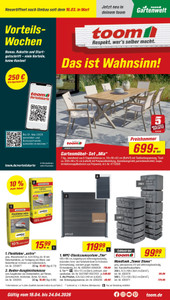 toom Baumarkt Prospekt - Angebote ab 18.04.