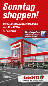 toom Baumarkt Prospekt - Sonntag Shoppen in Nittenau!
