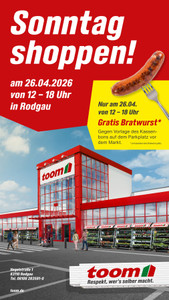 toom Baumarkt Prospekt - Sonntag Shoppen in Rodgau!