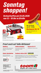 toom Baumarkt Prospekt - Sonntag Shoppen in Eltville!