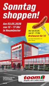 toom Baumarkt Prospekt - Sonntag Shoppen in Neumünster!