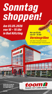 toom Baumarkt Prospekt - Sonntag Shoppen in Bad Kötzting!