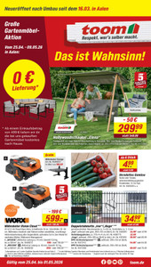 toom Baumarkt Prospekt - Angebote ab 25.04.