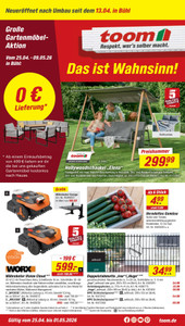 toom Baumarkt Prospekt - Angebote ab 25.04.