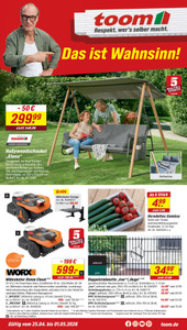 toom Baumarkt Prospekt - Angebote ab 25.04.
