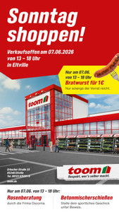 toom Baumarkt Prospekt - Sonntag Shoppen in Eltville!