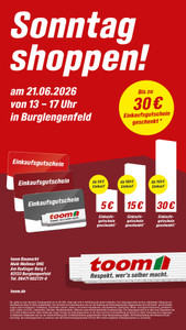 toom Baumarkt Prospekt - Sonntag Shoppen!