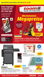 toom Baumarkt Prospekt - Angebote ab 01.08.