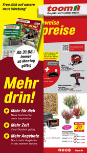toom Baumarkt Prospekt - Angebote ab 22.08.