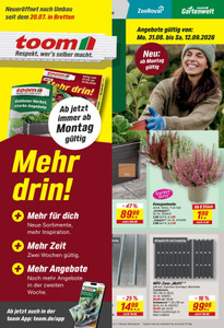 toom Baumarkt Prospekt - Angebote ab 31.08.