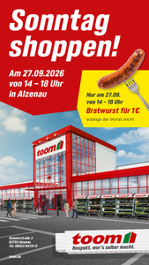 toom Baumarkt Prospekt - Sonntag shoppen!