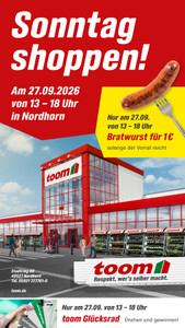 toom Baumarkt Prospekt - Sonntag shoppen!