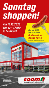 toom Baumarkt Prospekt - Sonntag Shoppen in Leutkirch!