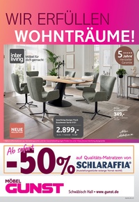 Möbel Gunst Prospekt - Wohnträume
