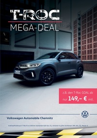 Volkswagen Automobile Chemnitz Prospekt - VW T-ROC Mega-Deal