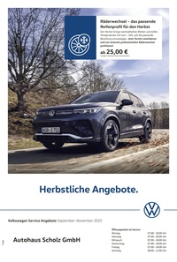 Autohaus Scholz Prospekt - Herbstliche Angebote.