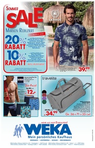 WEKA Kaufhaus Prospekt - Sommer SALE