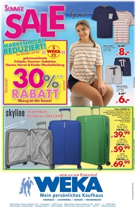 WEKA Kaufhaus Prospekt - Summer sale