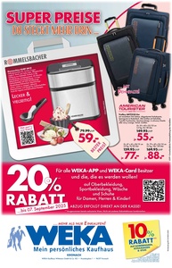 WEKA Kaufhaus Prospekt - Super Preise