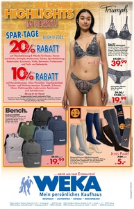 WEKA Kaufhaus Prospekt - Highlights im Herbst!