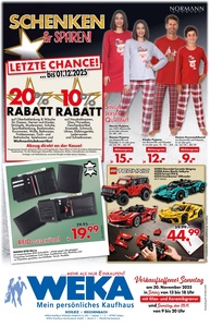 WEKA Kaufhaus Prospekt - Schenken & Sparen