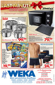 WEKA Kaufhaus Prospekt - Last Minute Geschenkideen!