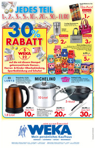 WEKA Kaufhaus Prospekt - 30 Prozent