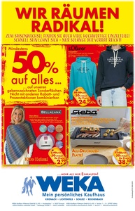 WEKA Kaufhaus Prospekt - Wir räumen radikal!