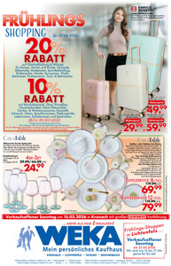 WEKA Kaufhaus Prospekt - Frühlingsshopping