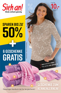 Sieh an! Prospekt - Geschenke zum Kennenlernen!