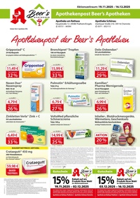 Beer's Apotheken Prospekt - Apothekenpost Beer´s Apotheken
