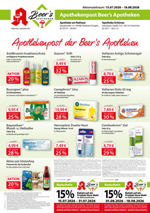 Beer's Apotheken Prospekt - Apothekenpost der Beer's Apotheken