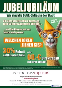 kreativoptik Zöbisch Prospekt - JUBELJUBILÄUM