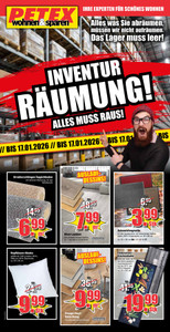Petex Prospekt - Inventur-Räumung!