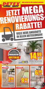 Petex Prospekt - Jetzt mega Renovierungsrabatte