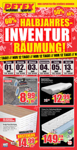 Petex Prospekt - Halbjahres-Inventurräumung!