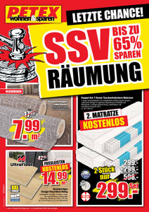 Petex Prospekt - SSV-Räumung