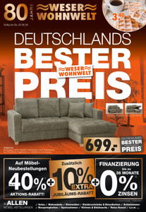 Weser Wohnwelt Prospekt - Weser-Wohnwelt