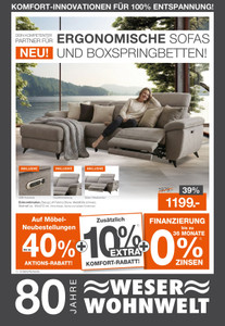 Weser Wohnwelt Prospekt - Weser Wohnwelt