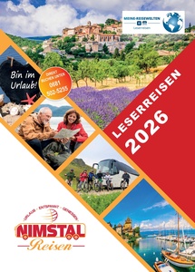 Nimstal Reisen Prospekt - Leserreisen 2026