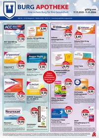 Burg Apotheke Prospekt - Angebote ab 08.12.