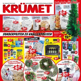Krümet Sonderpostenmärkte Prospekt - Angebote ab 25.09.