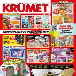 Krümet Sonderpostenmärkte Prospekt - Angebote ab 02.10.