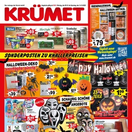 Krümet Sonderpostenmärkte Prospekt - Angebote ab 09.10.