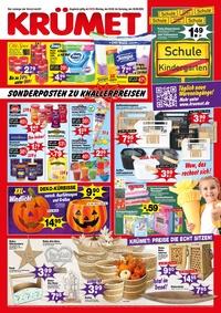 Krümet Sonderpostenmärkte Prospekt - Angebote ab 25.08.
